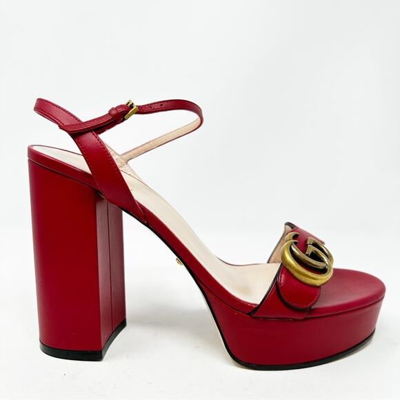Gucci Marmont GG Platform Sandals Size EU 39.5 - Picture 8 of 16